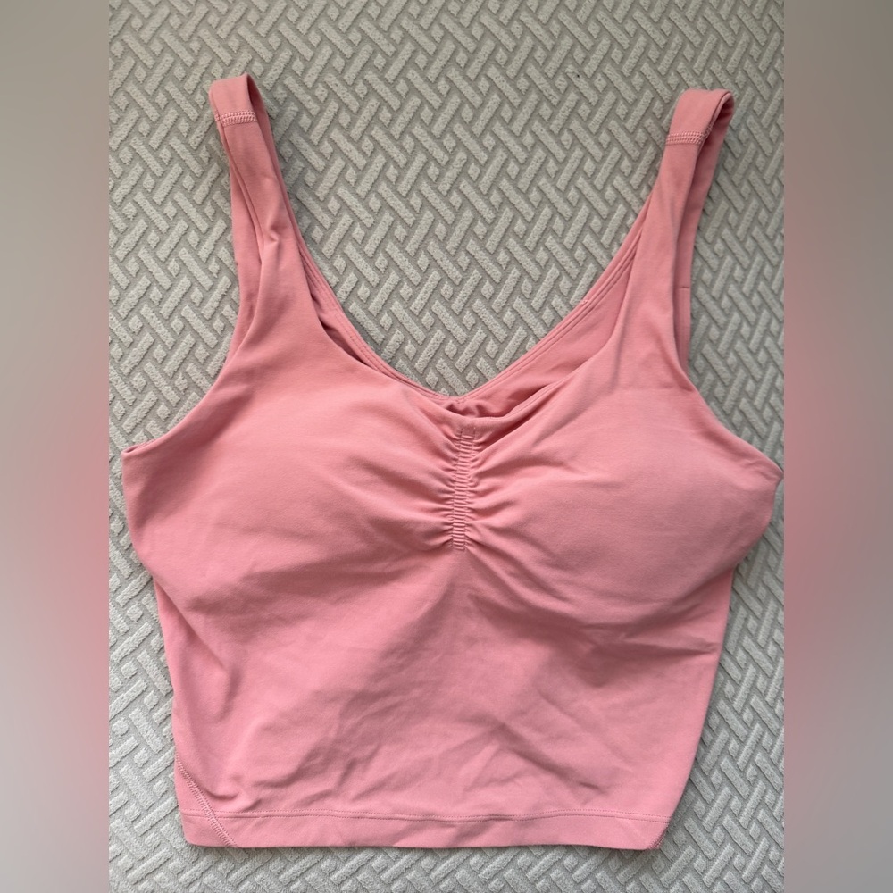 Lululemon Align Gathered Front Tank Pink Puff size 6